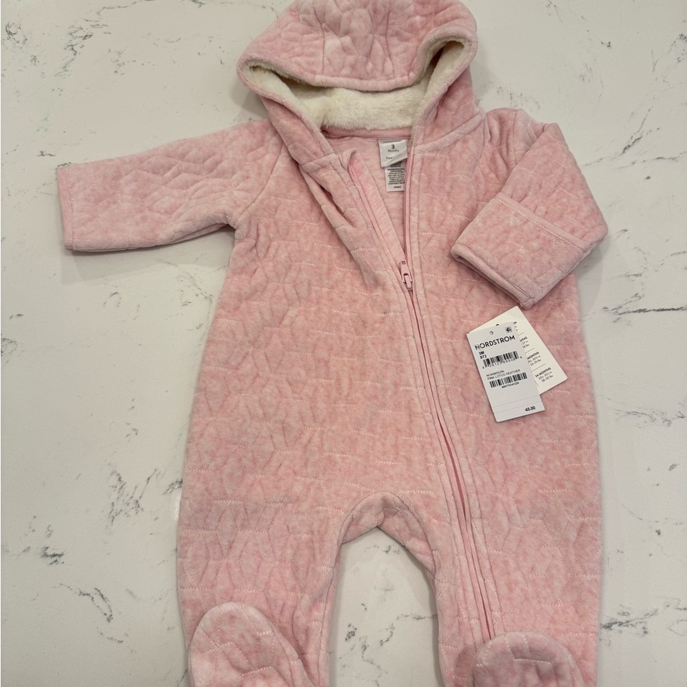 Quilted Bunting Baby One Piece